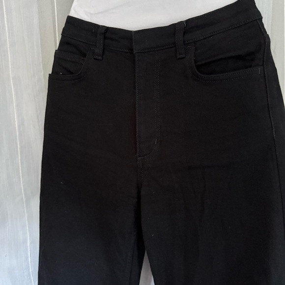 COS Black Flare Pants Women’s Size 25 Tailored Wide Leg High Waist Minimalist - Picture 7 of 16